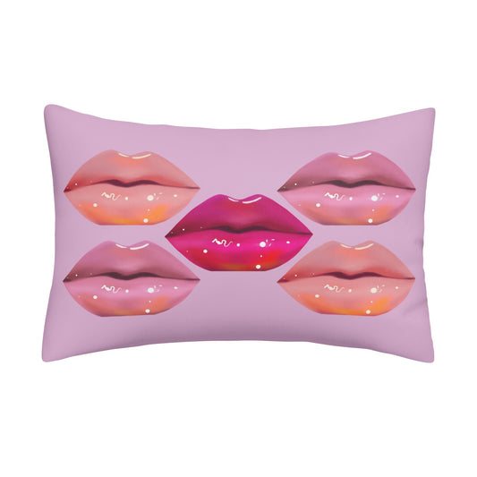 Lip Drip© Soft Comfort Cozy Decor Rectangular Every Ones Favorite Pillow Case In Chic Boutique