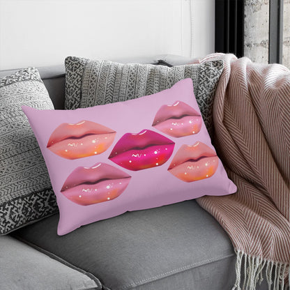 Lip Drip© Soft Comfort Cozy Decor Rectangular Every Ones Favorite Pillow Case In Chic Boutique