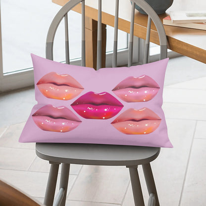 Lip Drip© Soft Comfort Cozy Decor Rectangular Every Ones Favorite Pillow Case In Chic Boutique