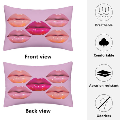 Lip Drip© Soft Comfort Cozy Decor Rectangular Every Ones Favorite Pillow Case In Chic Boutique