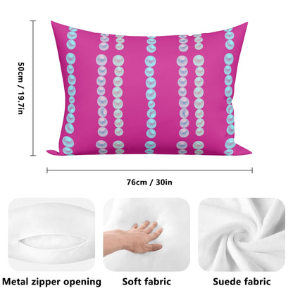 Posh Pearl© Soft Comfort Cozy Decor Rectangular Every Ones Favorite Pillow Case In Pink Passion