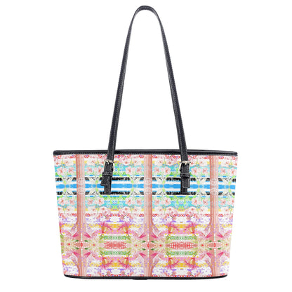 Eye Flower© Luxturnal Euro Soft PU Leather Tote Bag In Colorful Dream Catcher