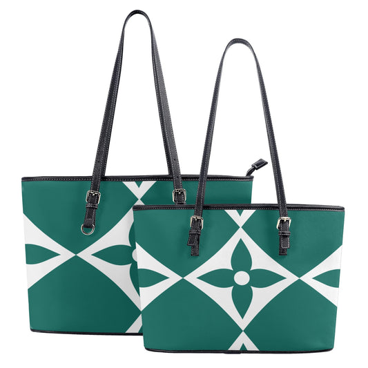 Exclusive LA© Euro Soft Yes Please Luxturnal Lux PU Leather Tote Bag In I Love Coastal Mint