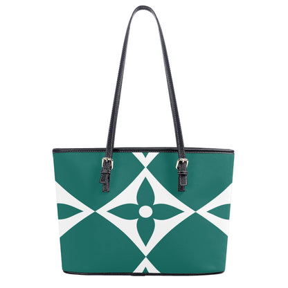 Exclusive LA© Euro Soft Yes Please Luxturnal Lux PU Leather Tote Bag In I Love Coastal Mint