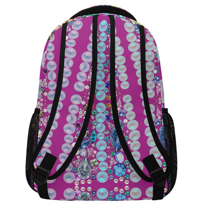 Gigi In Aruba © Super Duty Sports Flex Durable And Reliable All Year 15 Inch Casual Posh Style School Backpack In Pink Passion