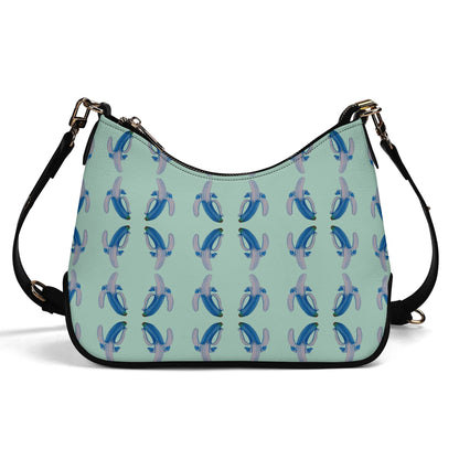 Banana Blue© Lady Euro Soft PU Shoulder Bag With Chain Decoration In Green Excalibur