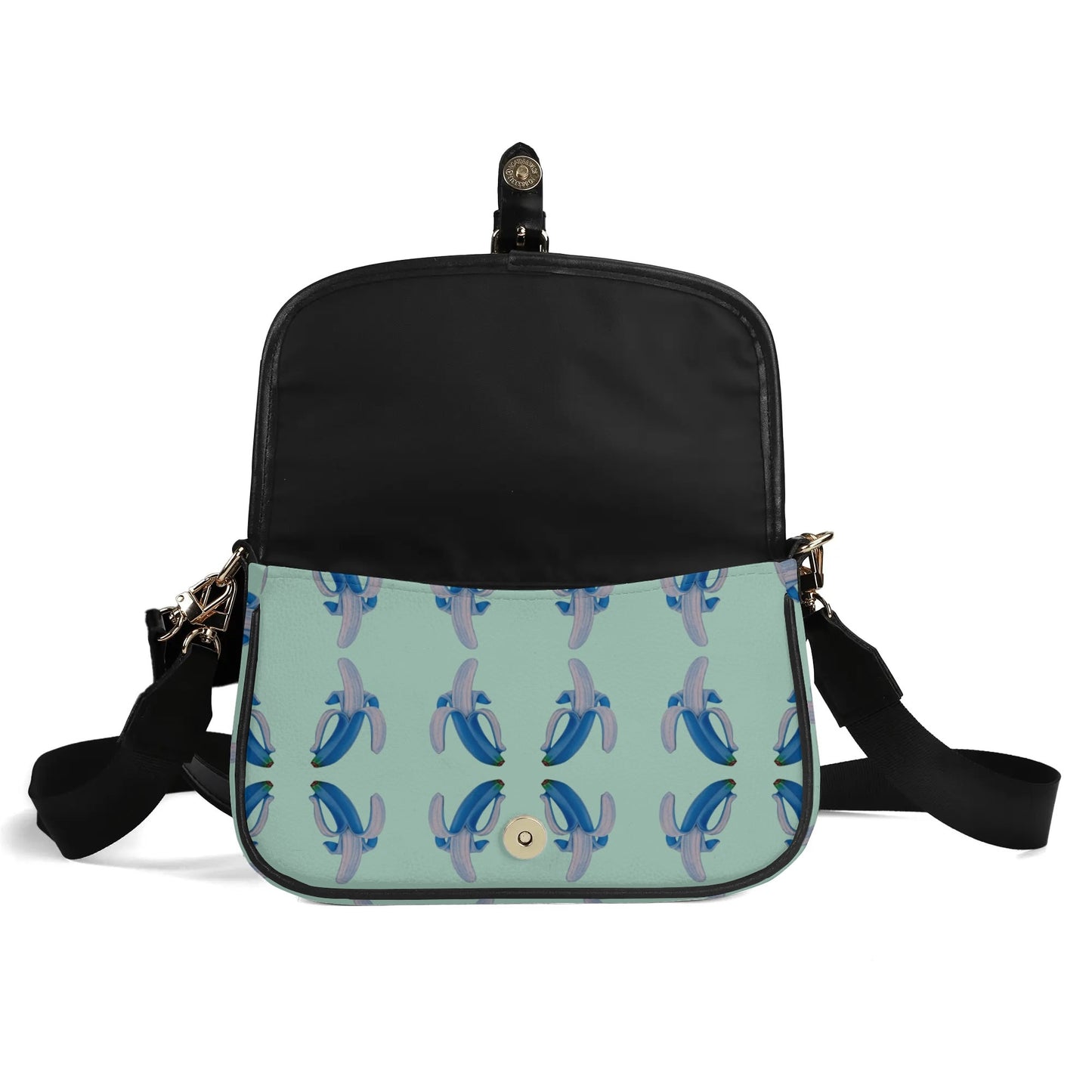 Banana Blue© Womens PU Chain Crossbody Bag Square bag In Delightful Fall Mountain Rain