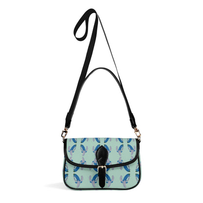 Banana Blue© Womens PU Chain Crossbody Bag Square bag In Delightful Fall Mountain Rain