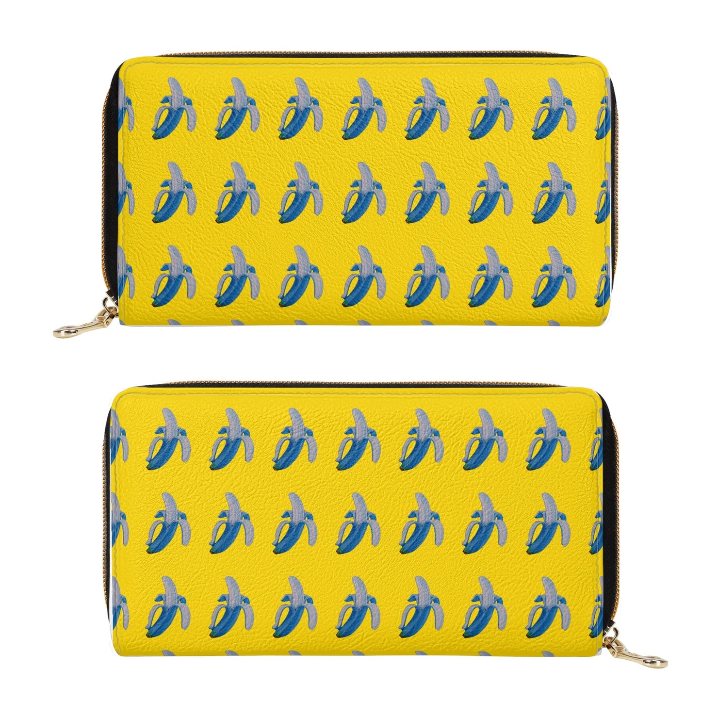 Banana Blue© Euro Soft put  Leather Zipper Wallet In Brighter Than Sunshine