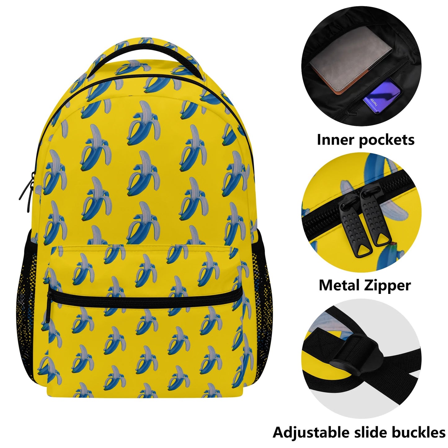 Banana Blue© Super Duty Sports Flex Durable And Reliable All Year 15 Inch Casual Posh Style School Backpack