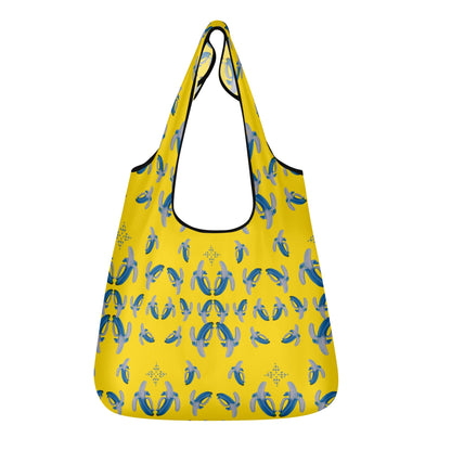 Banana Blue© Ultra Soft Heavy Duty Easy Clean 3 Pack of Grocery Bags In Yellow Better Yay