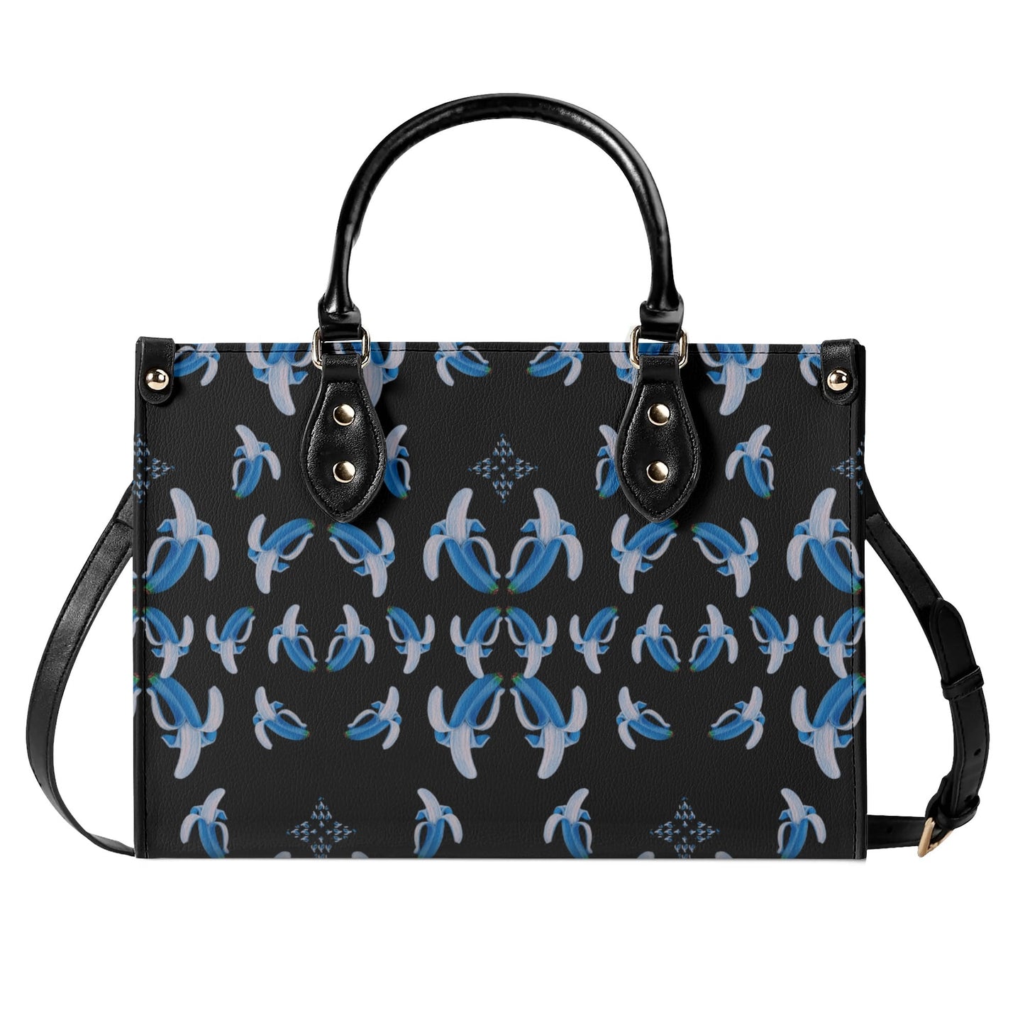 Banana Blue© Women Euro Soft PU Leather Handbag In City Posh Dark