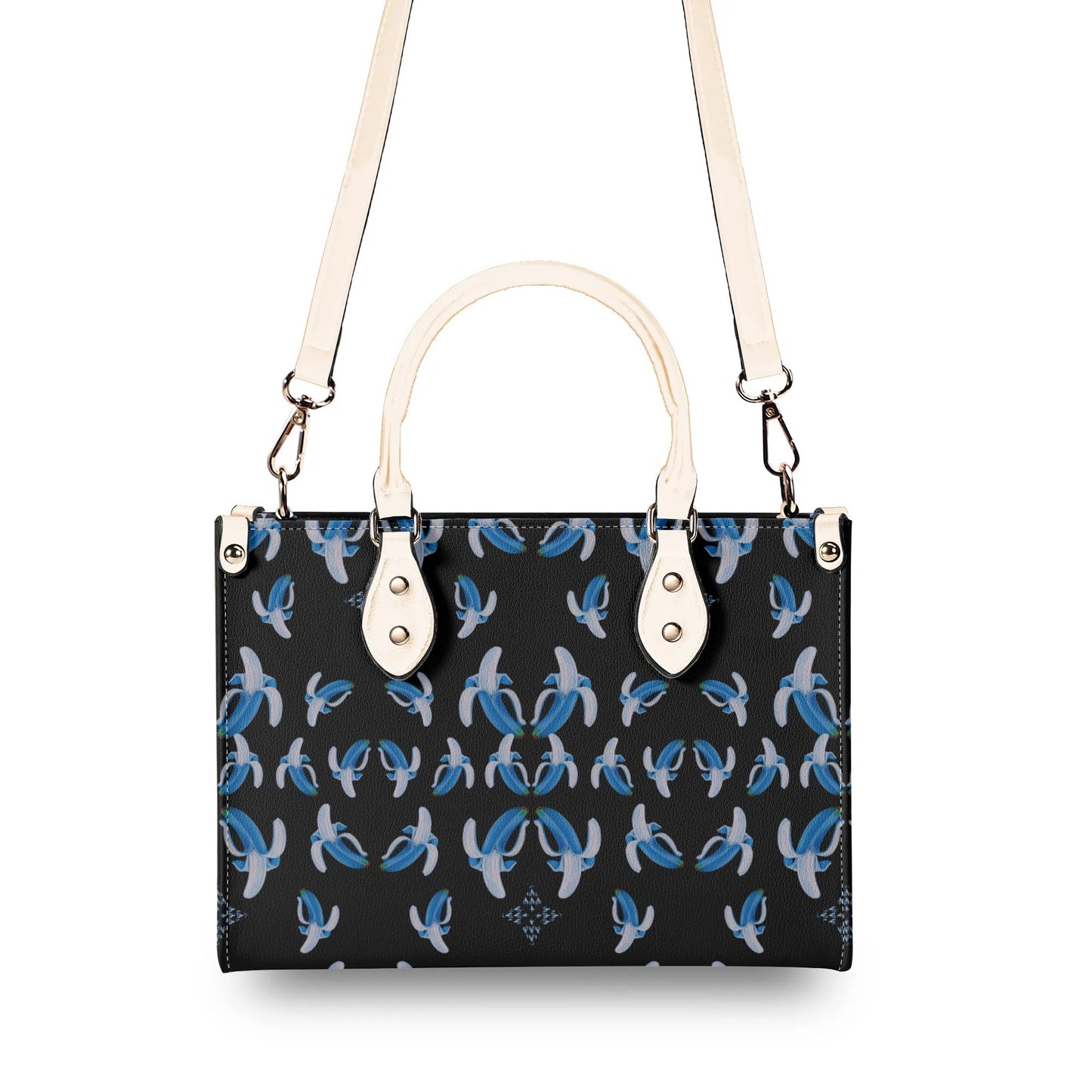 Banana Blue© Women Euro Soft PU Leather Handbag In City Posh Dark