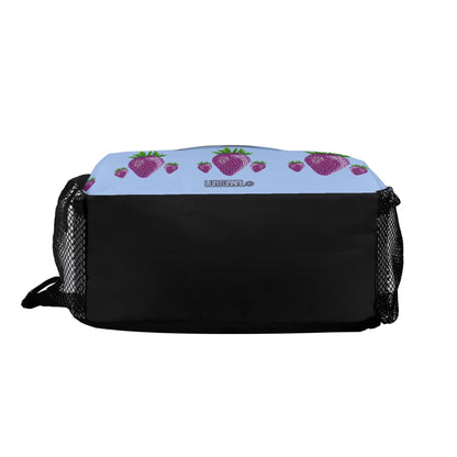 Concord Strawberry© Deluxe Premium Unisex World Traveler Comfort Chest Crossbody Bag with Adjustable Strap In Island Paradise Lavender