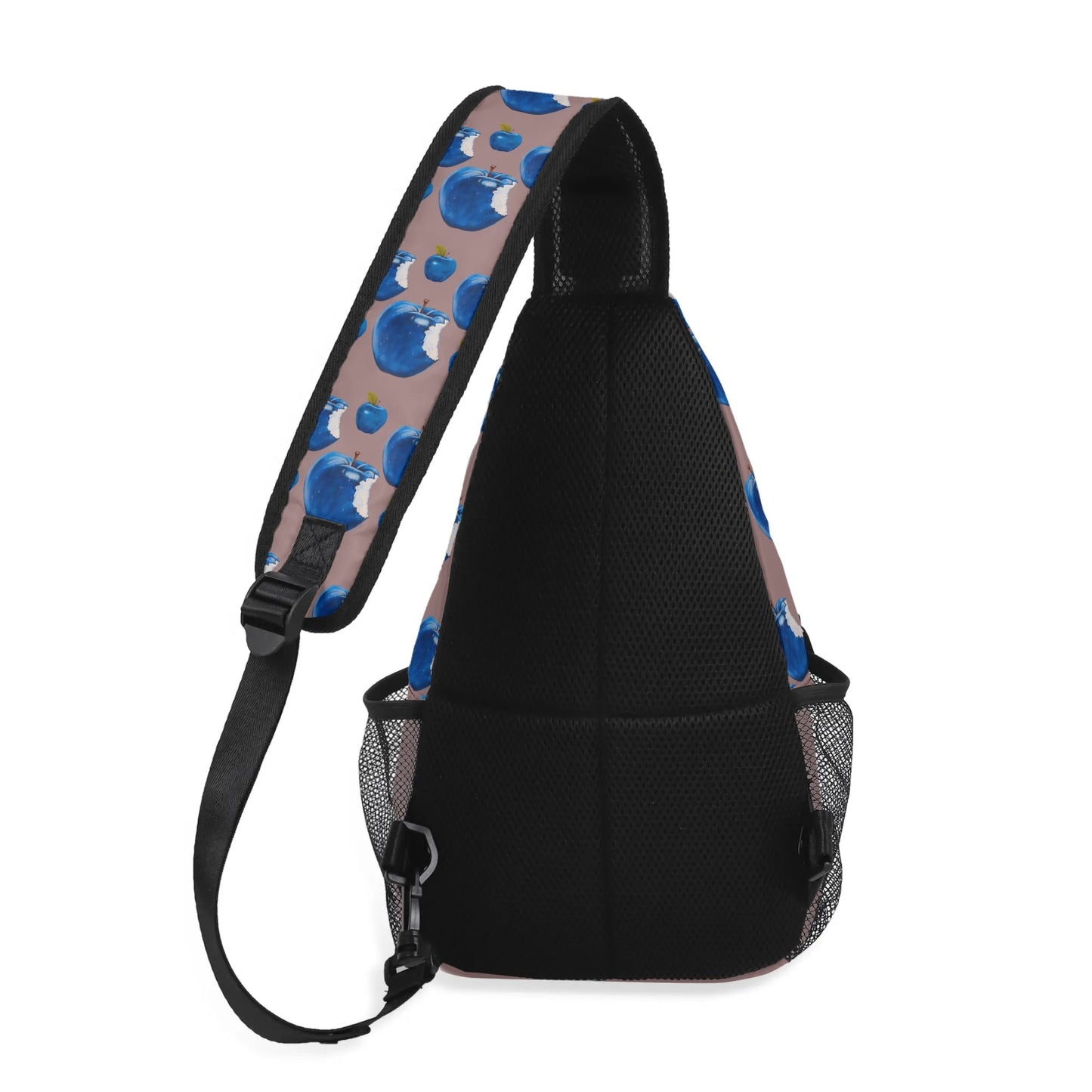 Apple Blue© Deluxe Premium Unisex World Traveler Comfort Chest Crossbody Bag with Adjustable Strap In Touring The Italian Coast