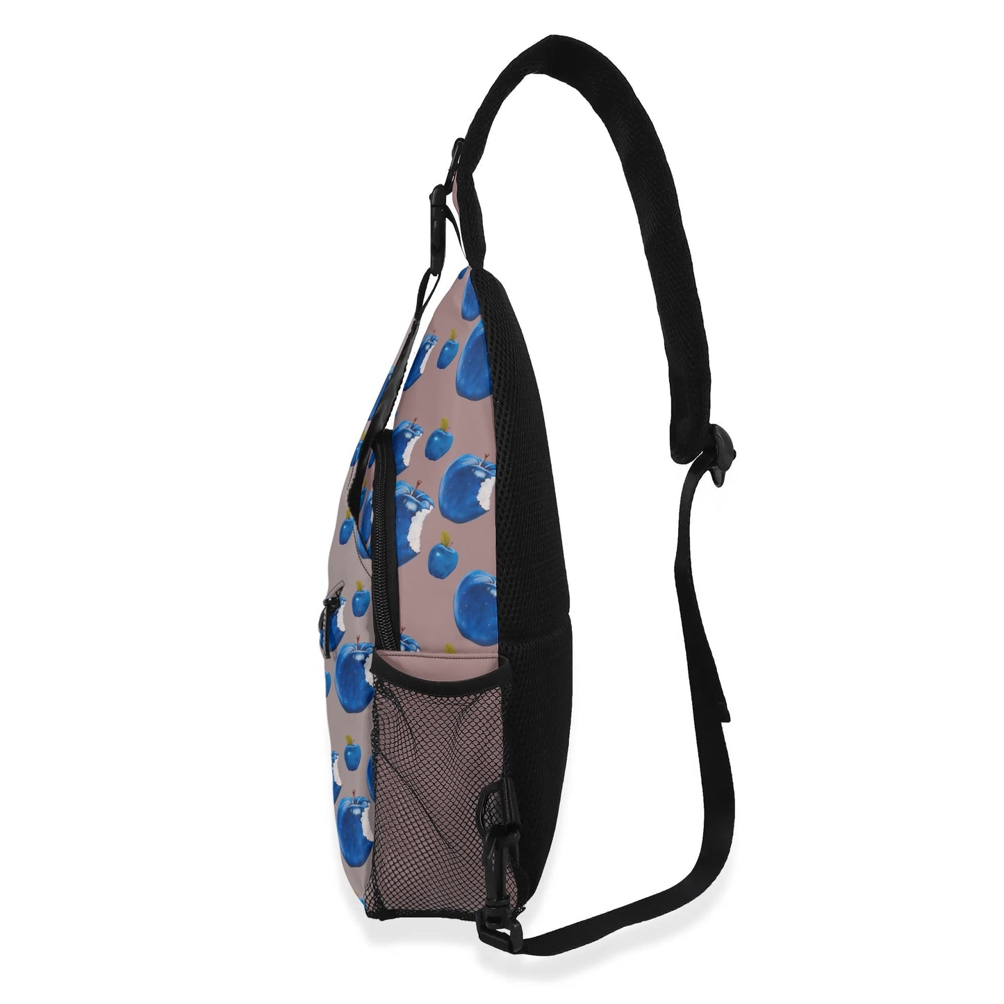 Apple Blue© Deluxe Premium Unisex World Traveler Comfort Chest Crossbody Bag with Adjustable Strap In Touring The Italian Coast