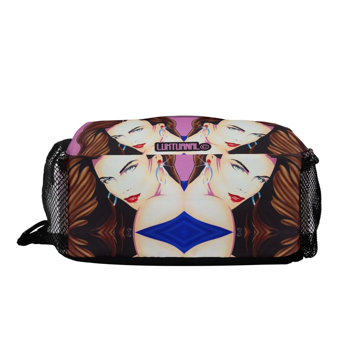 Lady Print© Deluxe Premium Unisex World Traveler Comfort Chest Crossbody Bag with Adjustable Strap In Sunset Boulevard