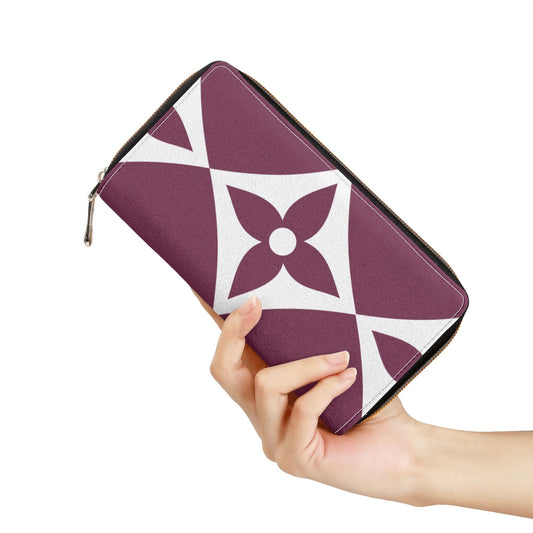 Exclusive LA© Euro Soft Yes Please Luxturnal Leather Zipper Wallet In Juicy Deep Plum