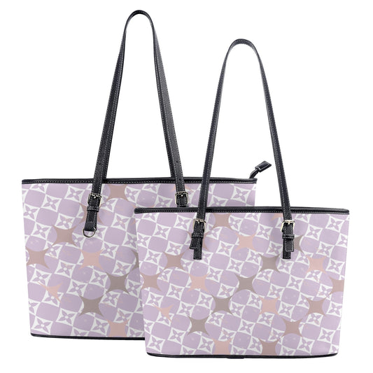 Exclusive LA© Euro Soft Yes Please Luxturnal Lux PU Leather Tote Bag in VIP Executive Royal Creme Candy