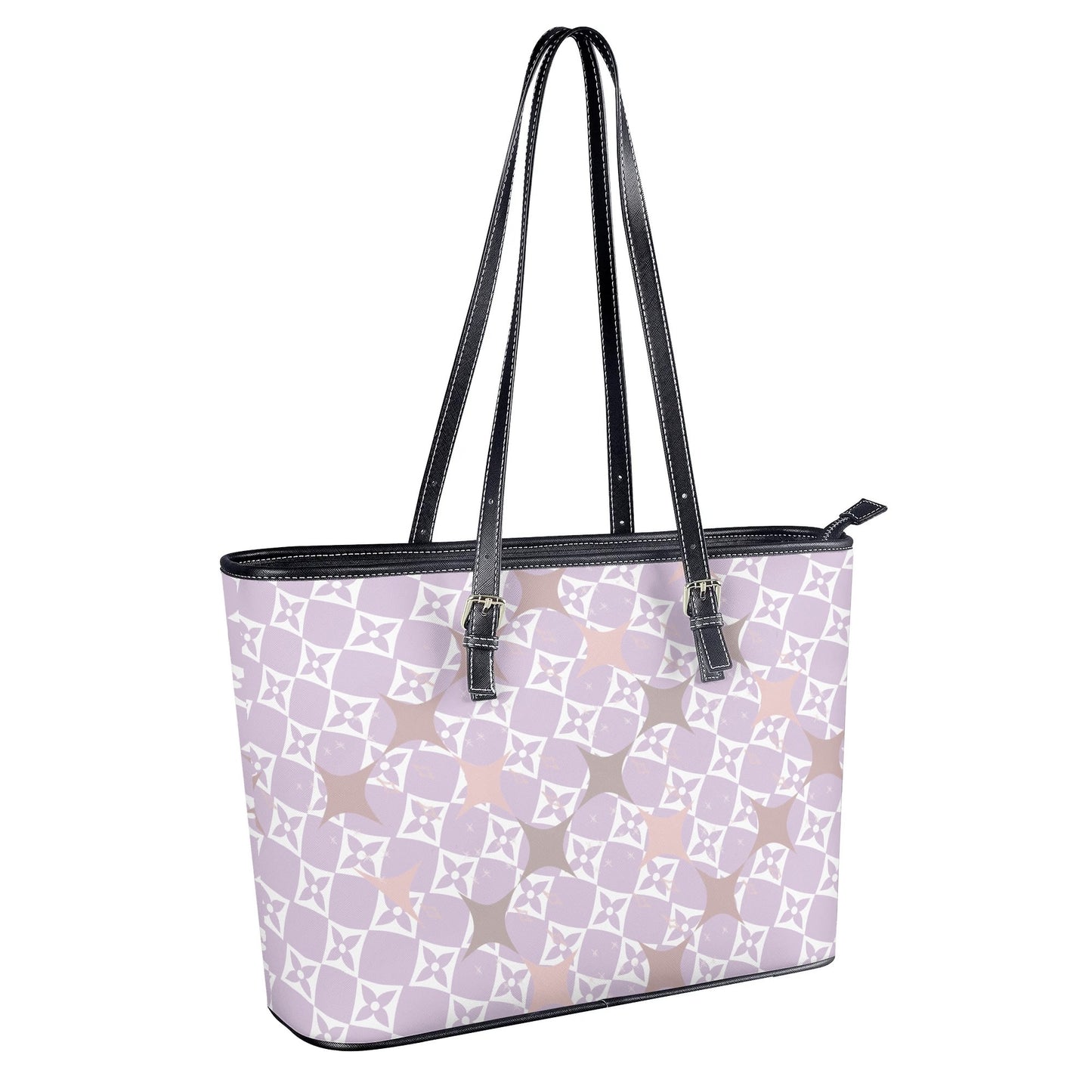 Exclusive LA© Euro Soft Yes Please Luxturnal Lux PU Leather Tote Bag in VIP Executive Royal Creme Candy