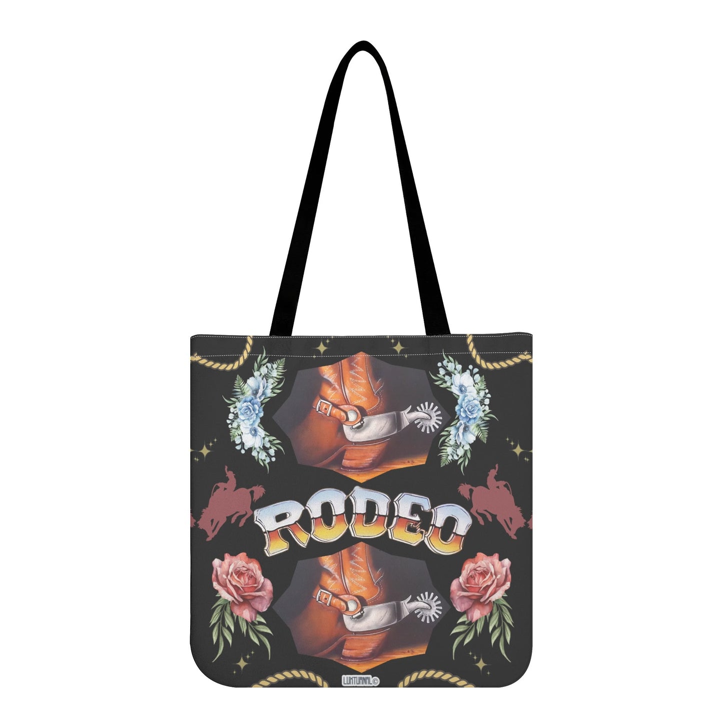 Rodeo©Luxturnal© X Artist Gib Robbie Simple Chic Cloth Tote Bag Everyday All Purpose (Support Local Artist)