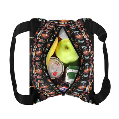 Rodeo© Country Western Super Duty Easy Clean All Day Cool Portable Tote Lunch Bag In Midnight Express