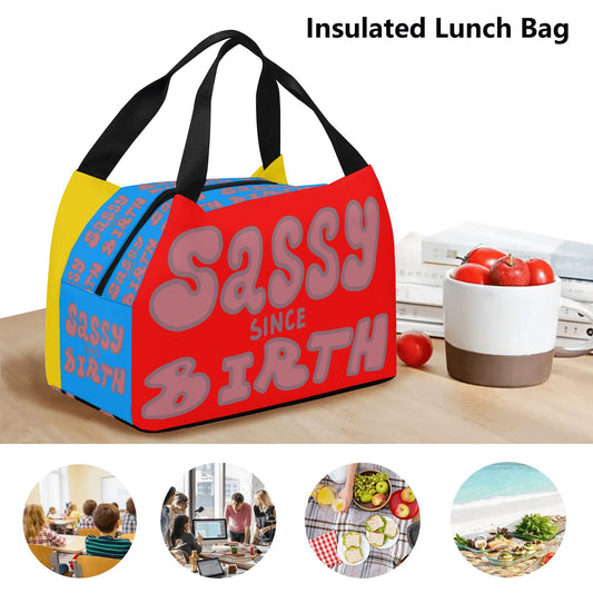 Sassy Since Birth© Luxturnal Super Duty Easy Clean All Day Cool Portable Tote Lunch Bag In Color Pop