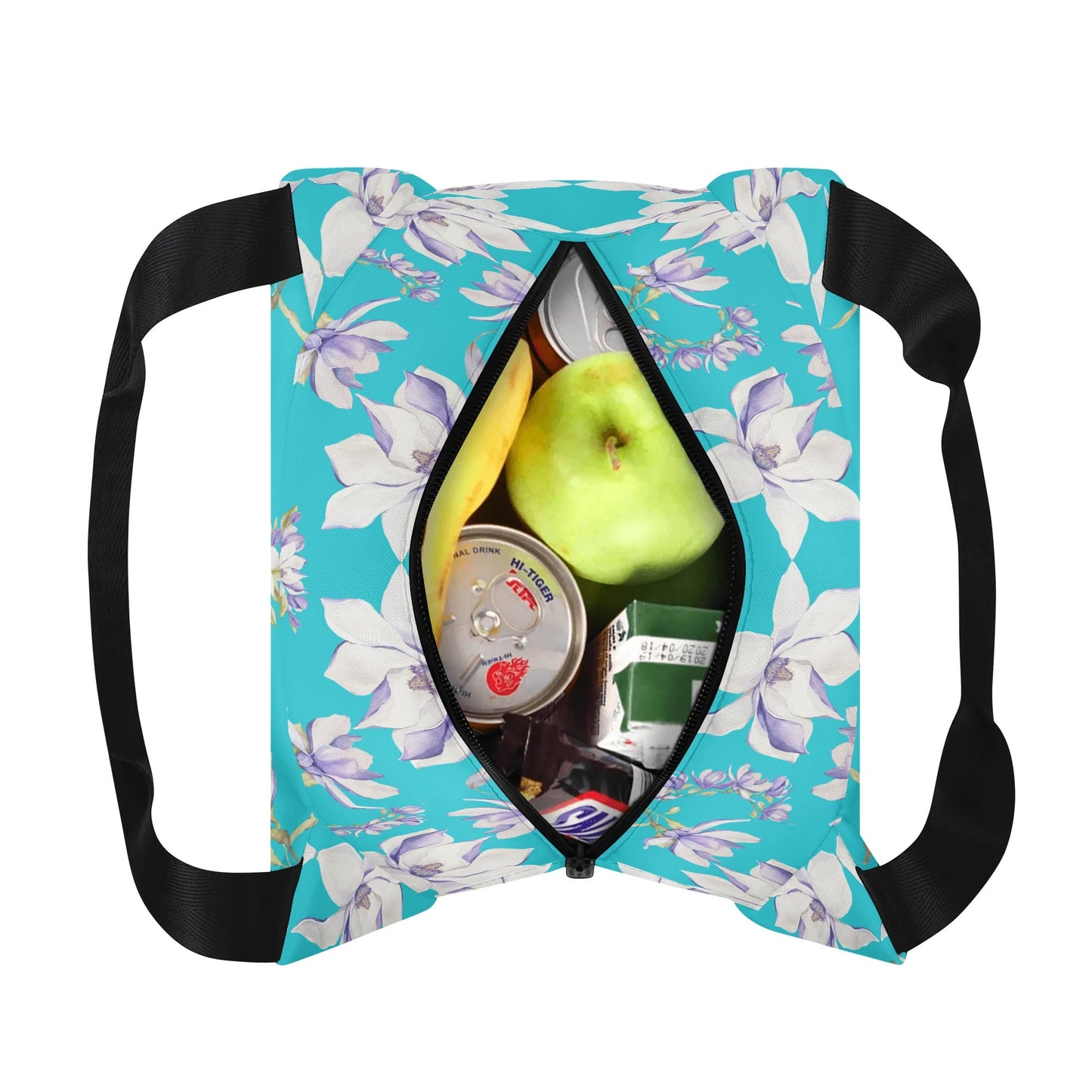 Princess Goddess© Luxturnal© Super Duty Easy Clean All Day Cool Portable Tote Lunch Bag In Dances On Tropical Beaches