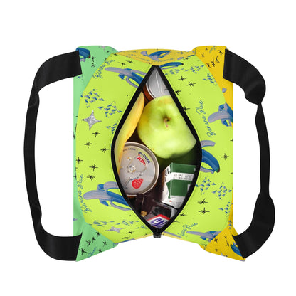 Banana Blue© Super Duty Easy Clean All Day Cool Portable Tote Lunch Bag In Color Pop Island Fun