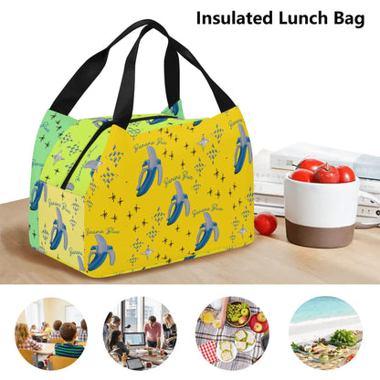 Banana Blue© Super Duty Easy Clean All Day Cool Portable Tote Lunch Bag In Color Pop Island Fun