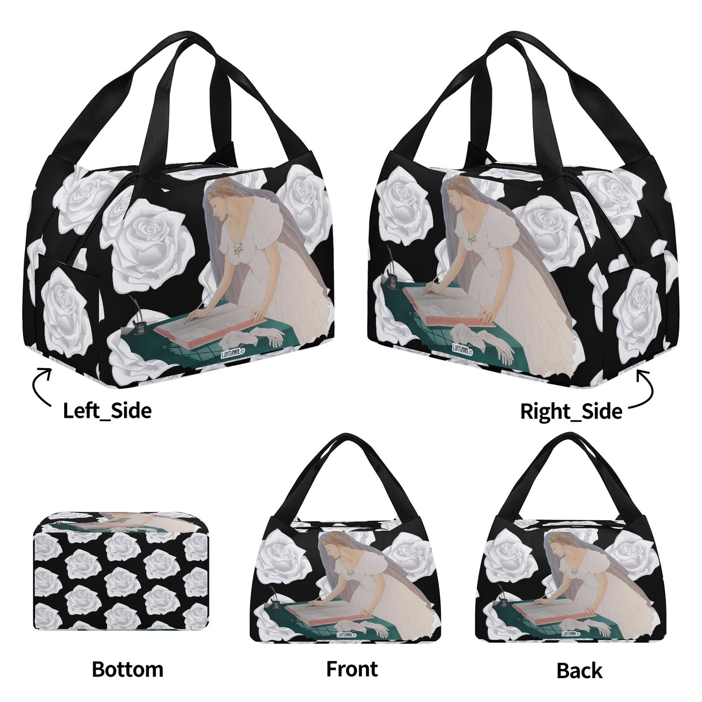 Future Mrs.© Super Duty Easy Clean All Day Cool Portable Tote Lunch Bag In Deluxe Accommodations