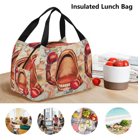 Power Punch© Limited Edition Super Duty Easy Clean All Day Cool Portable Tote Lunch Bag In Power Time Winner