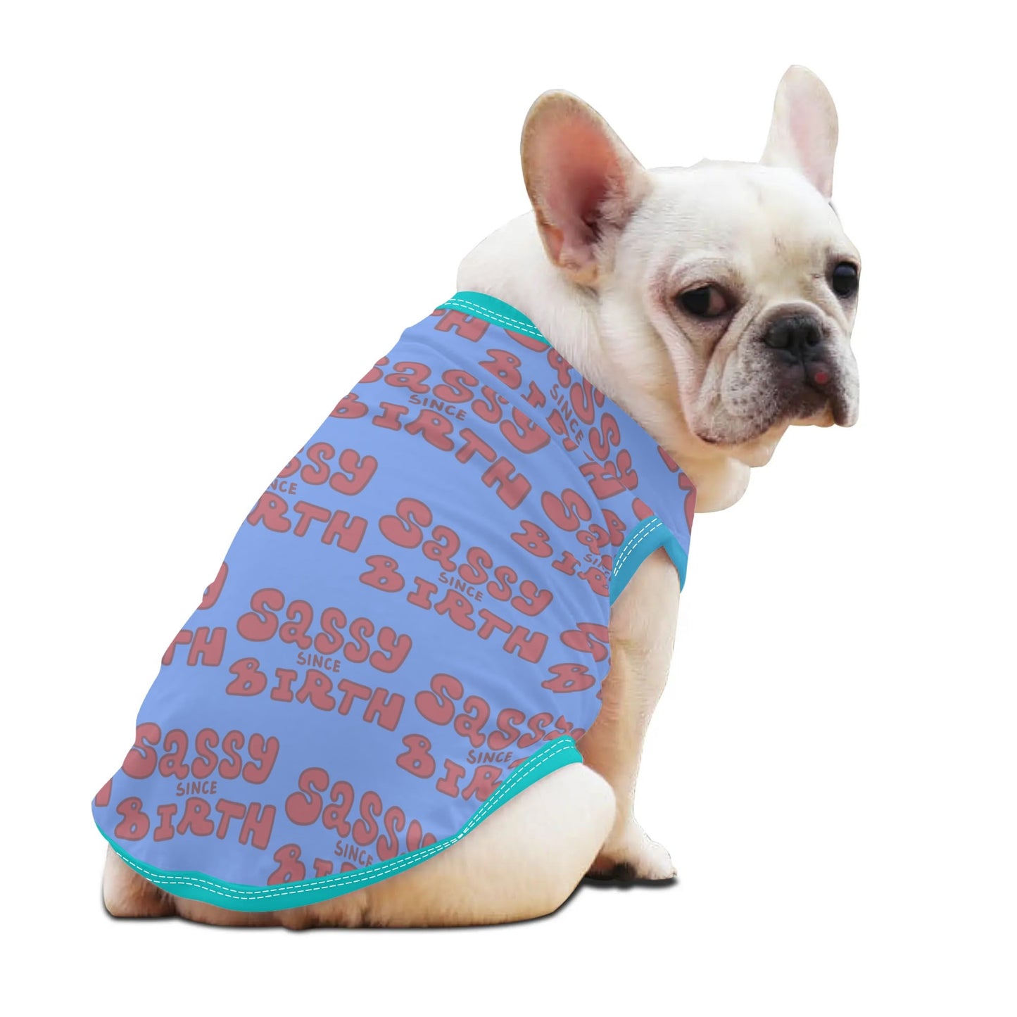 Sassy Since Birth© Breathable Fit Pet Shirt Clothing for Small Medium Dogs Cats Furry Friends