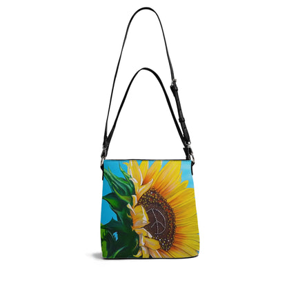 Sunflower Of Peace© Euro Soft PU Bucket Bag Shoulder Bag