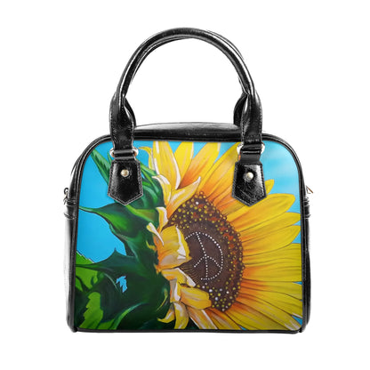 Sunflower Of Peace© Euro Soft PU Leather  Shoulder Handbag