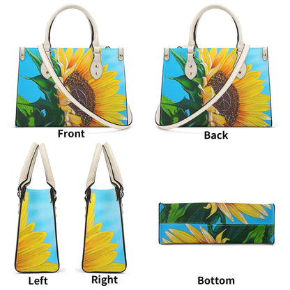 Sunflower Of Peace© Euro Soft Luxturnal© lLux PU Handbag With Shoulder Strap