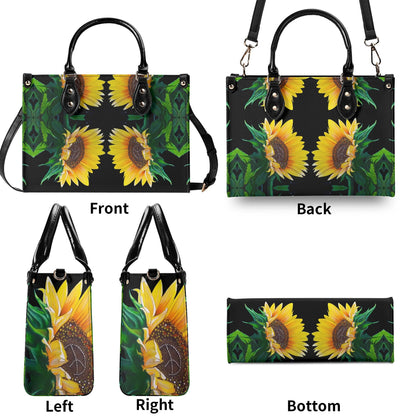 Sunflower Of Peace© Luxury Women Euro Soft PU Leather Handbag With Zip