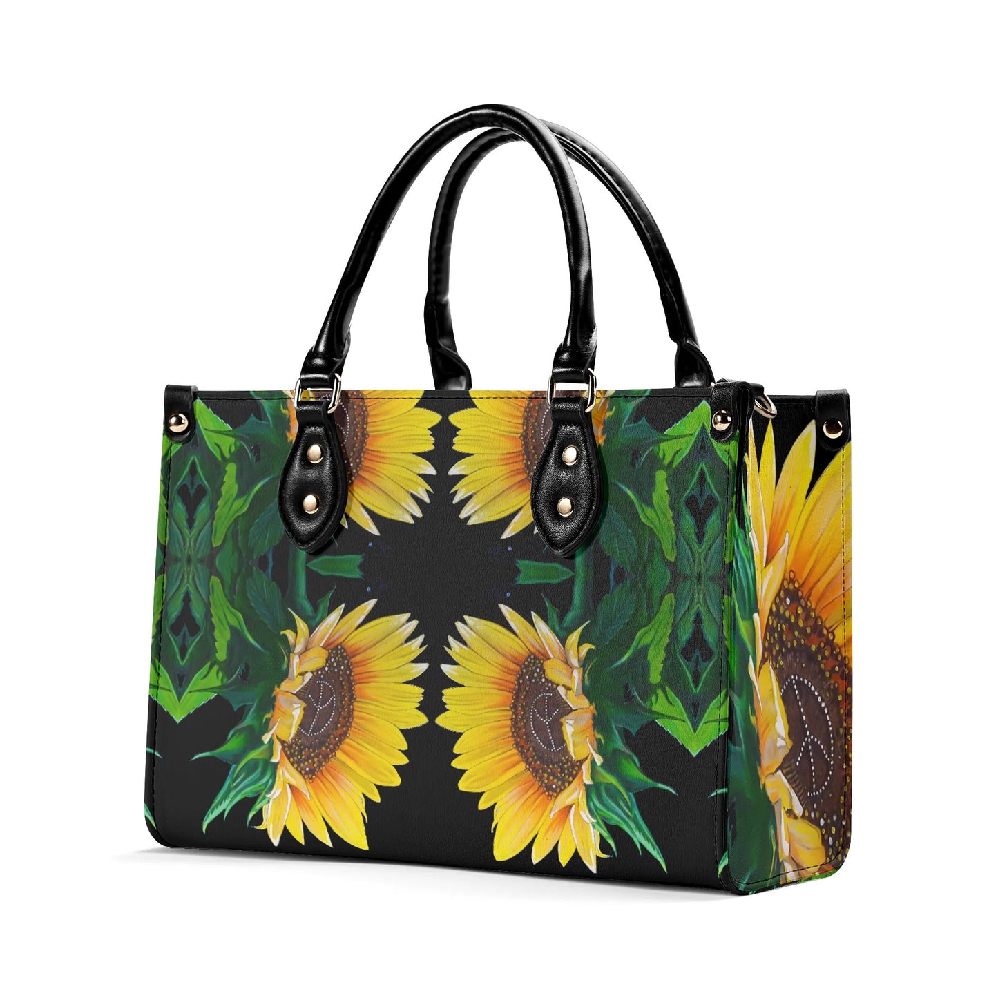 Sunflower Of Peace© Luxury Women Euro Soft PU Leather Handbag With Zip