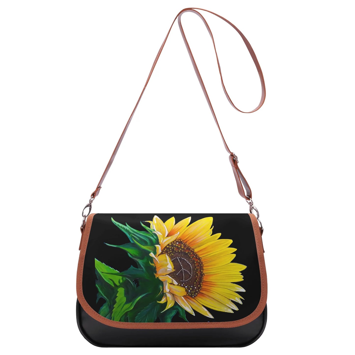 Sunflower Of Peace© Signature Classic Euro Soft PU Leather Shoulder bag