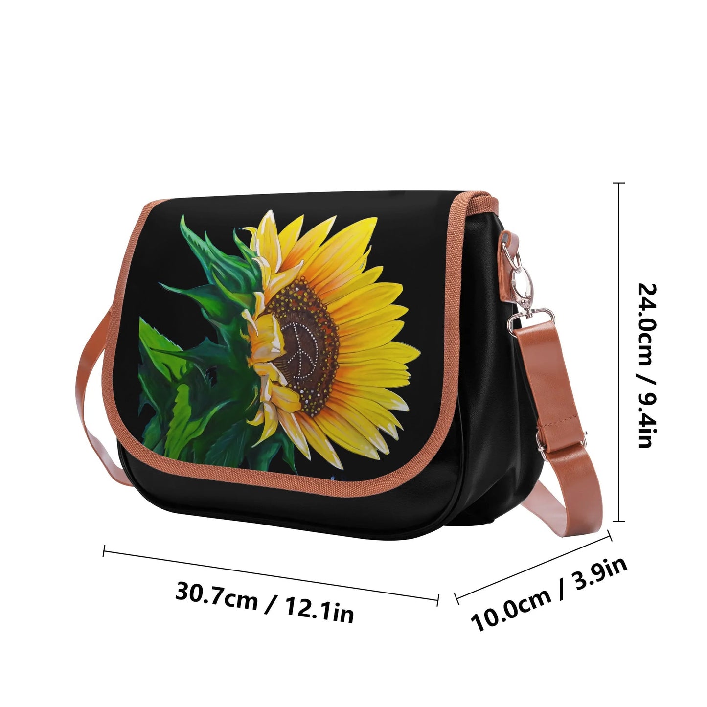 Sunflower Of Peace© Signature Classic Euro Soft PU Leather Shoulder bag