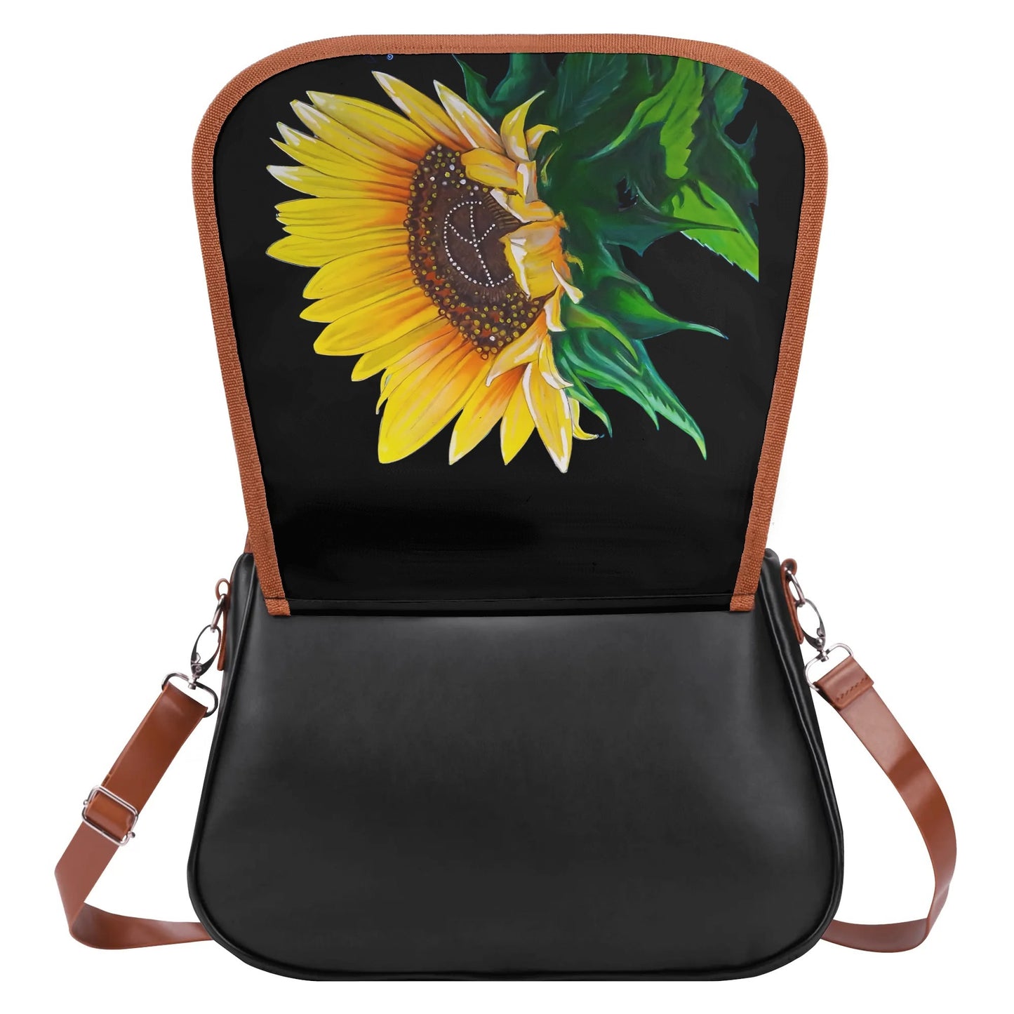 Sunflower Of Peace© Signature Classic Euro Soft PU Leather Shoulder bag