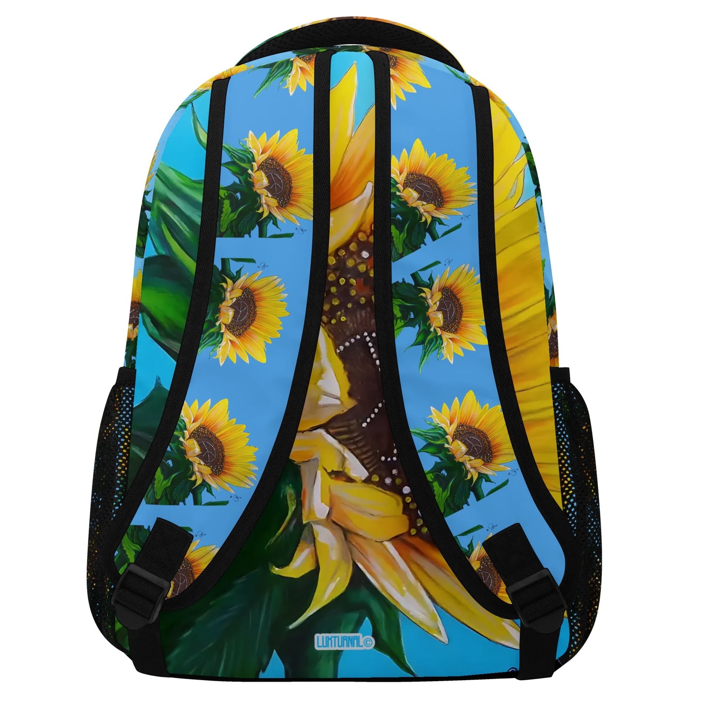 Sunflower Of Peace© Super Duty Sports Flex Durable And Reliable All Year 15 Inch Casual Posh Style School Backpack