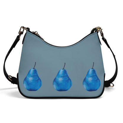 Pear Blue© Euro Soft PU Shoulder Bag With Chain Decoration