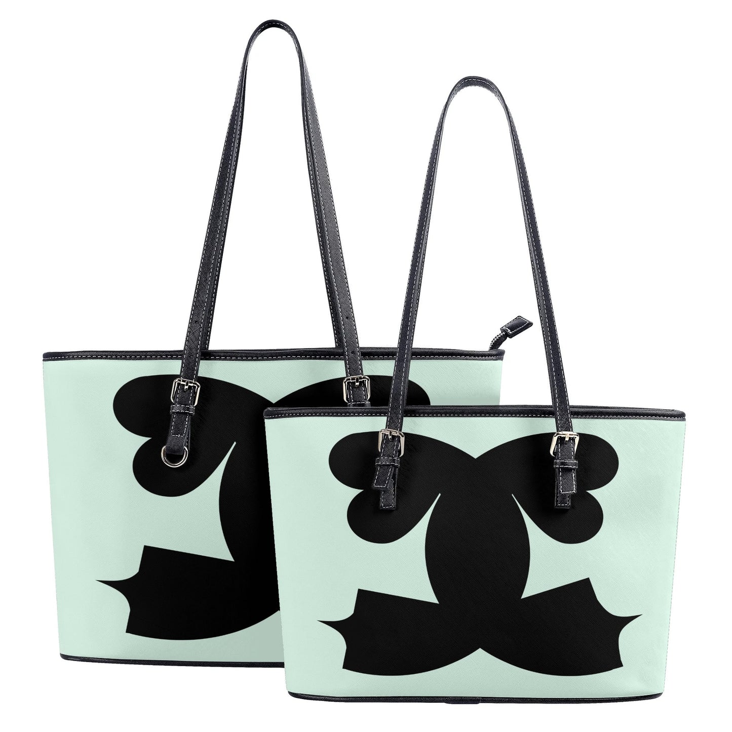 Iconic Swiss© The Iconic Collection© Luxturnal© Premier Leather Tote Bag In Mint Valor