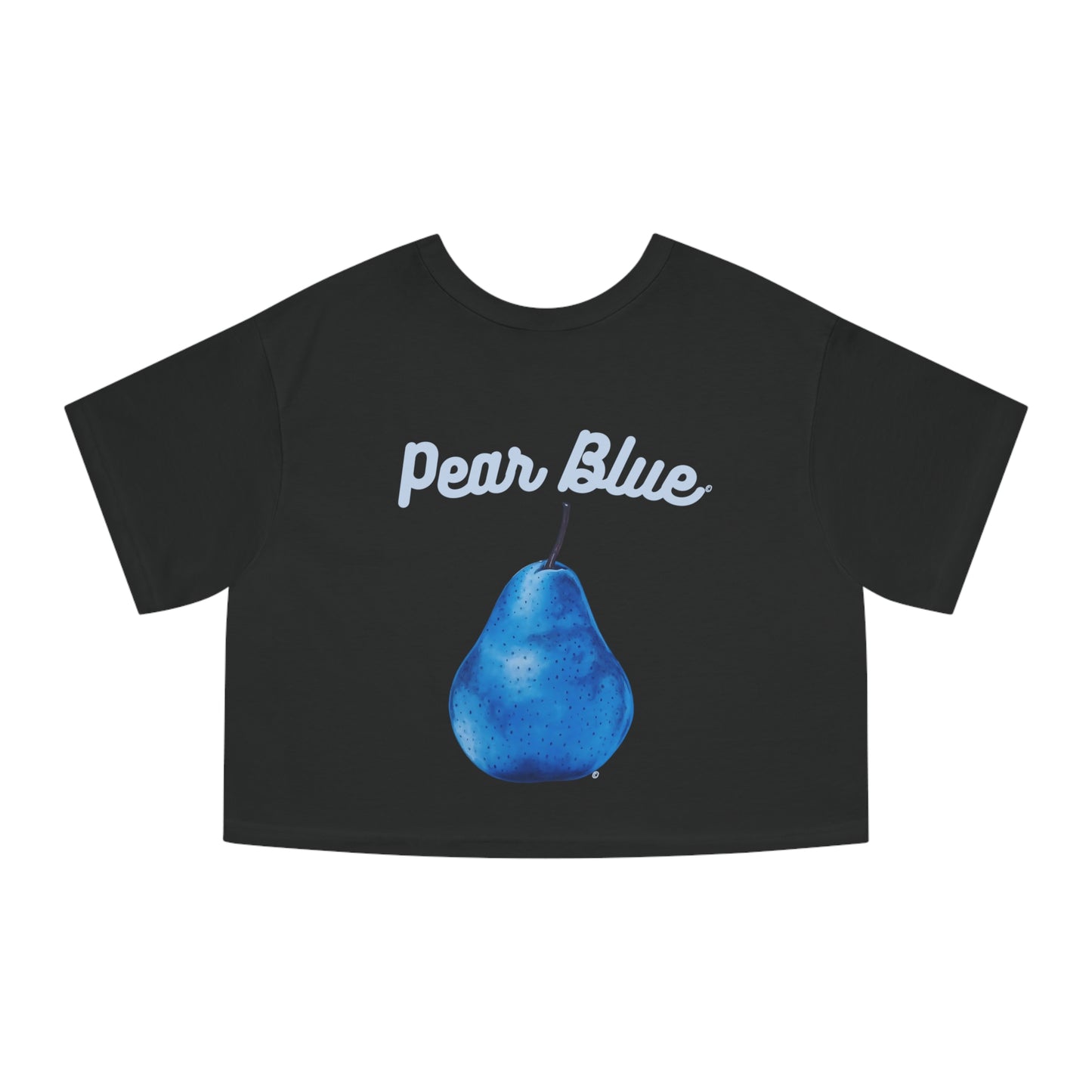 Pear Blue© Deluxe Premium 100% Cotton Champion Women's Heritage Super Soft Town And Country Cropped T-Shirt