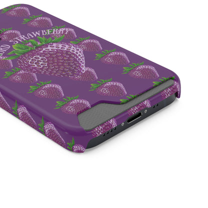 Concord Strawberry© Limited Edition Slim Lightweight DuraFlex© Safe Impact Resistant Phone Case With Card Holder Compatible with iPhone 13, and Samsung Galaxy S21, S22 models