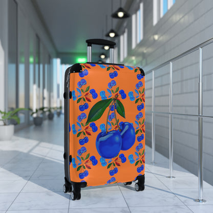 Runway Priority Elite Sure Travel Heavy Duty Easy Clean Anti Damage Suitcase in Blue Cherry©