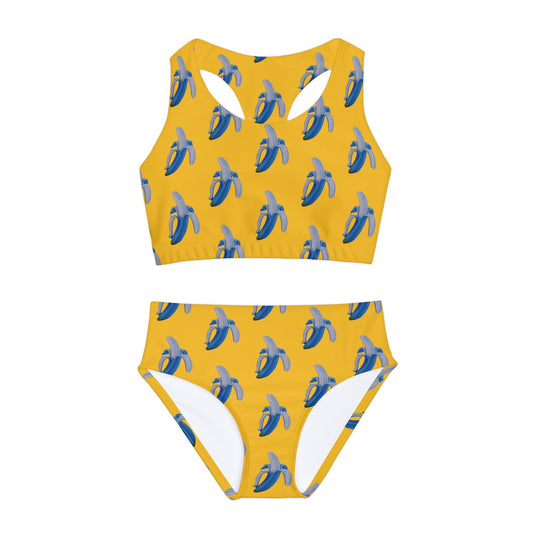 Banana Blue© It Girl Youth Star Active Flex Sports Comfort All Day Two Piece Swimsuit By American Boutique