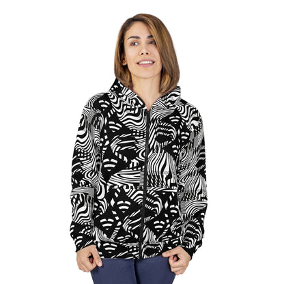 Luxturnal© Limited Edition Simple Soft And Comfort Deluxe Premium Unisex Zip Hoodie In New Zebra Up To 2XL