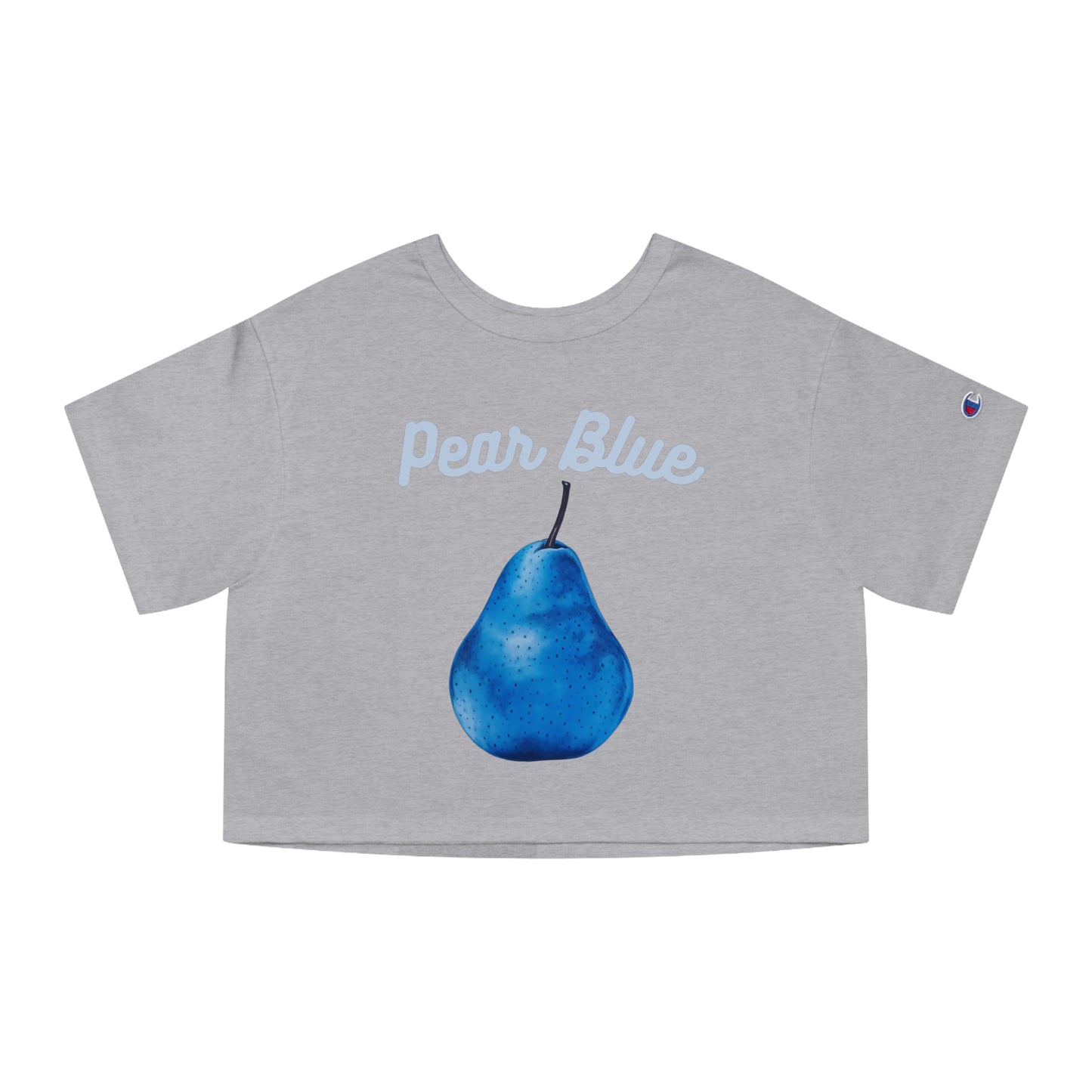 Pear Blue© Deluxe Premium 100% Cotton Champion Women's Heritage Super Soft Town And Country Cropped T-Shirt